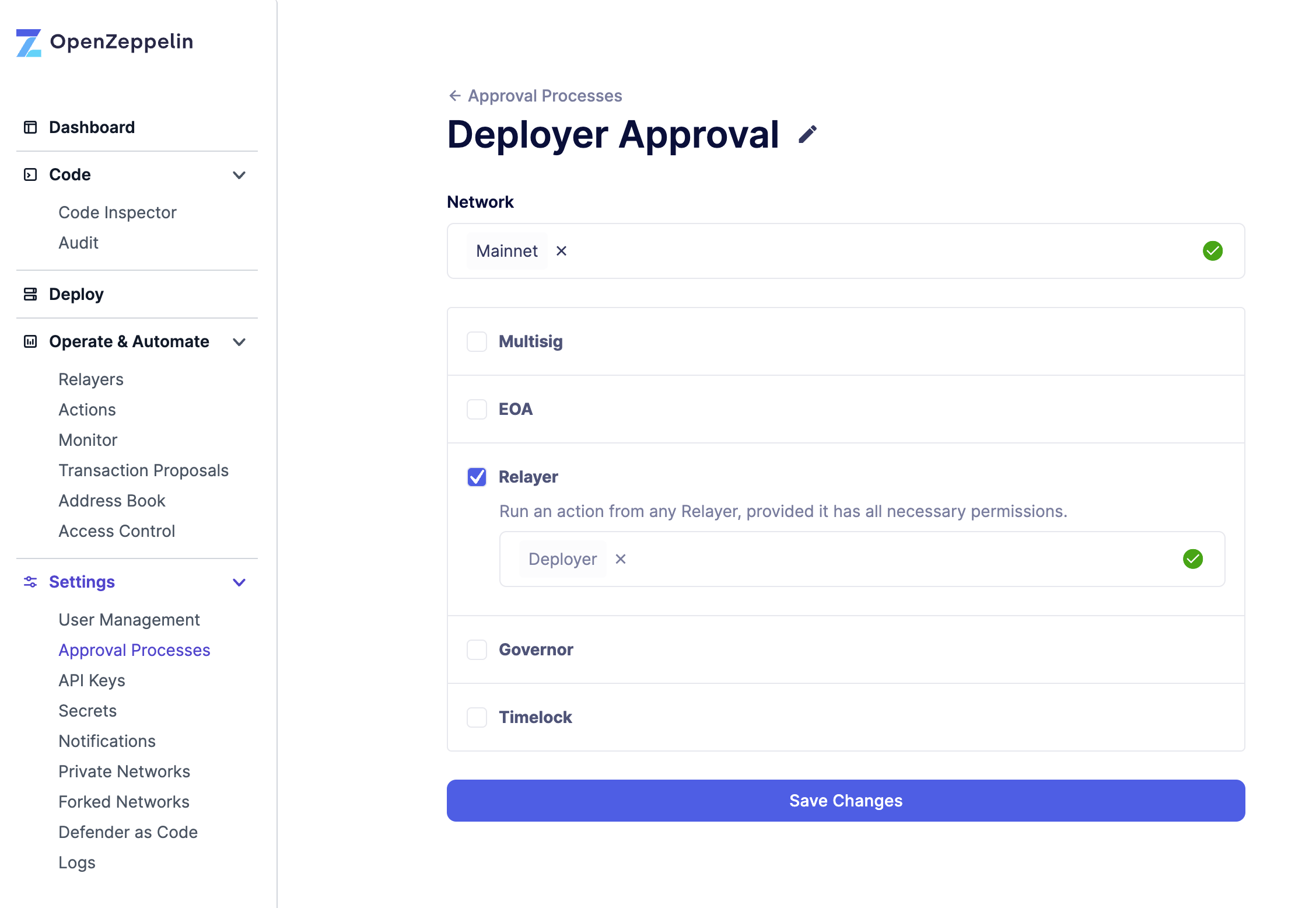 Manage Approval Processes