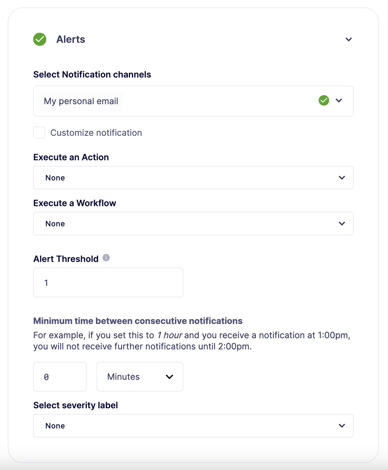 Configure Defender Monitor alerts