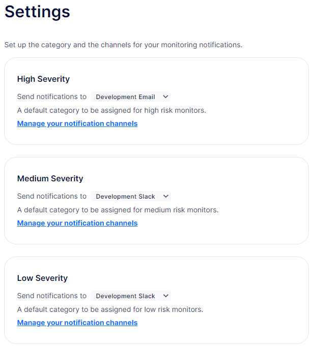 Monitor Settings