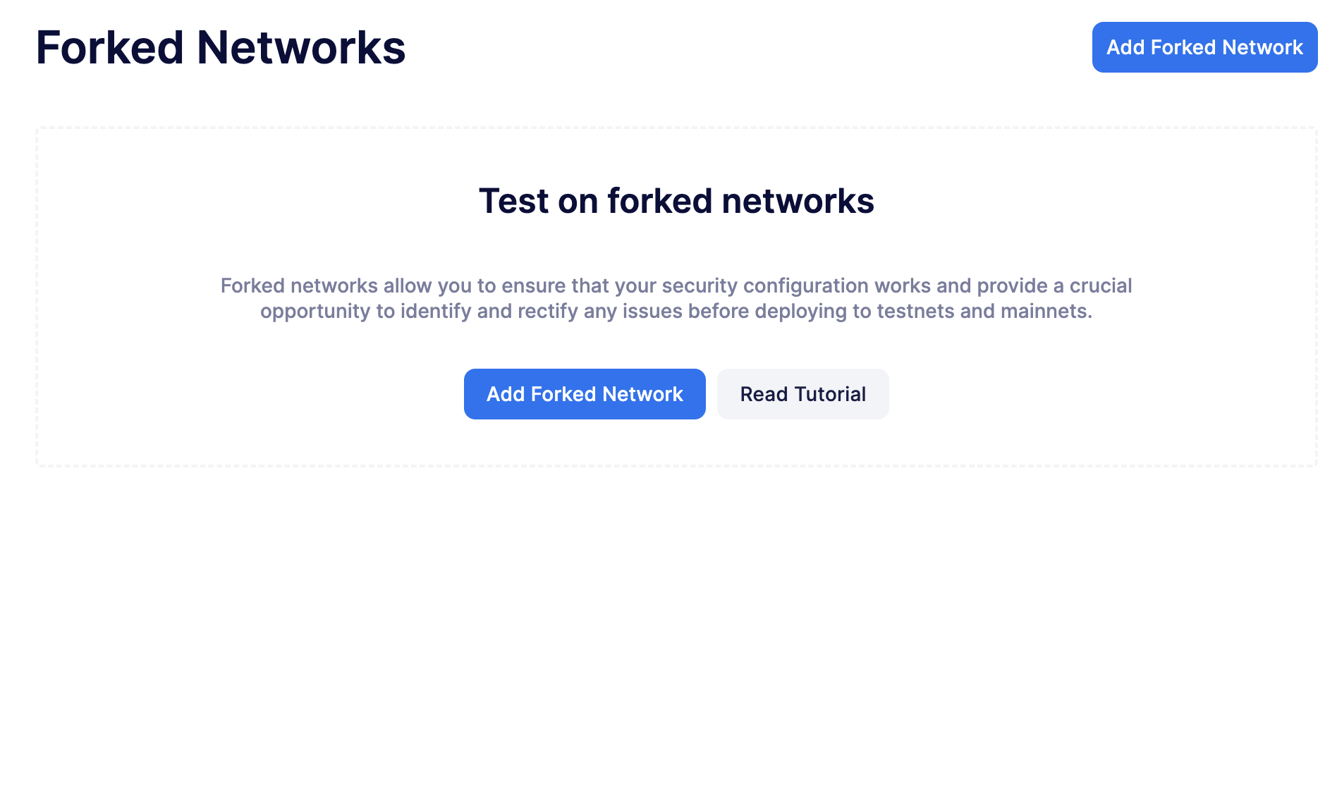 Forked Networks landing page